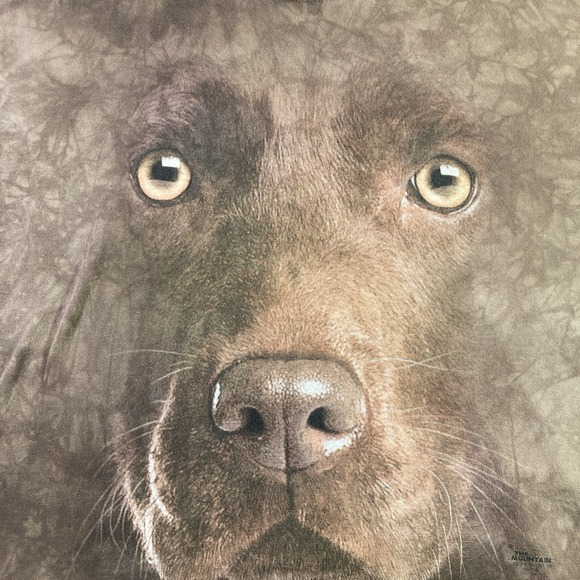 The Mountain Shirt Adult XL Brown Labrador Dog Face Graphic Tee Short Sleeve - Picture 2 of 13